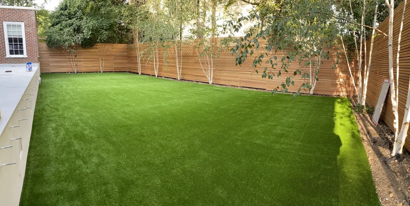 Artificial grass installation near Broxbourne