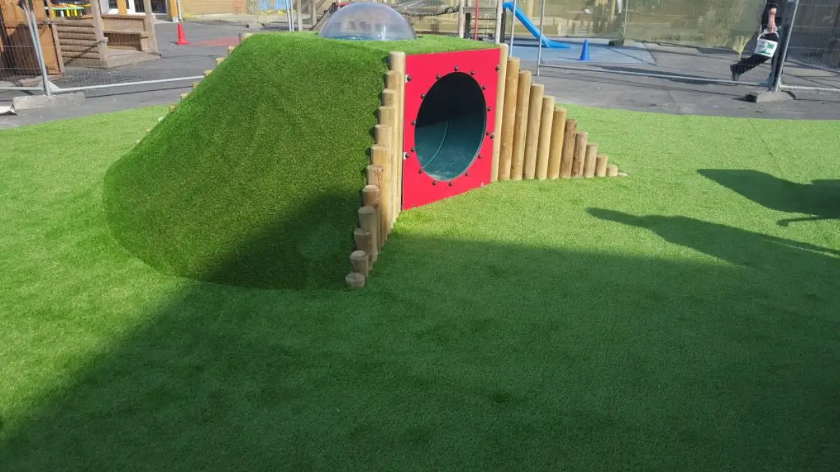 School playground with artificial grass in Wimbledon